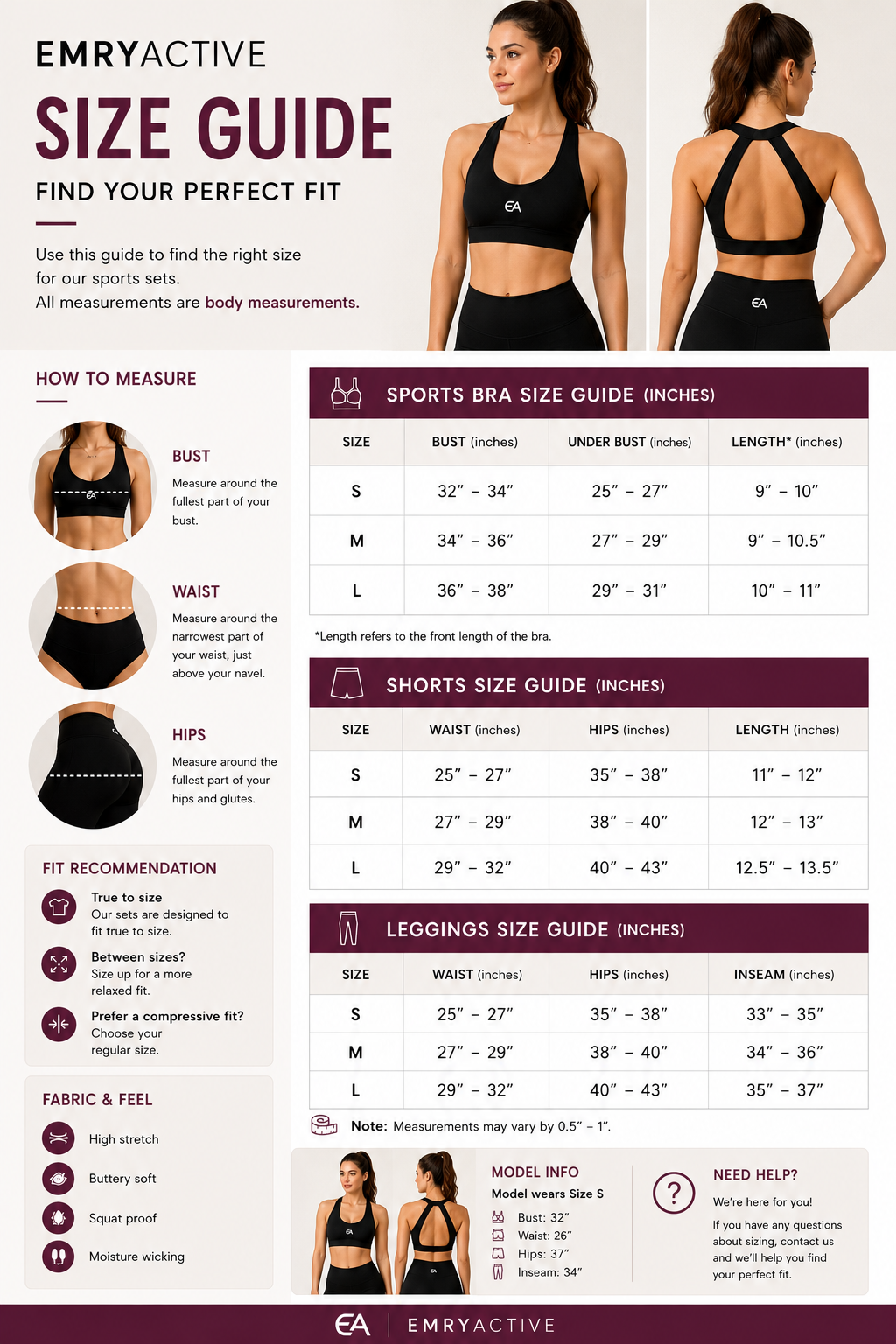 SIZE GUIDE